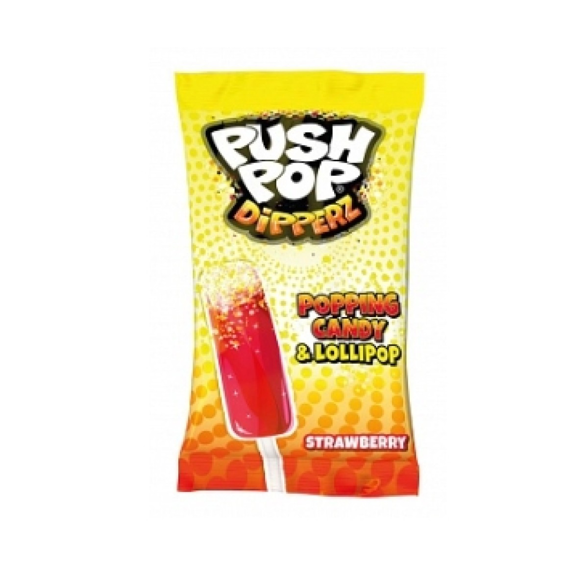Bazooka Push Pop Dipperz Strawberry 12gr